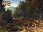 欧洲12-19世纪油画五_DUGHET, Gaspard - Landscape with a Shepherd and his Flock